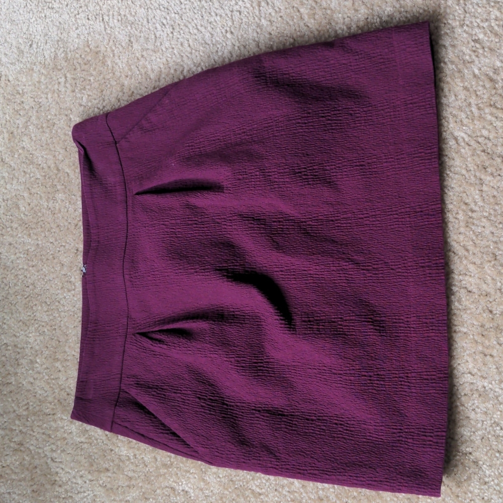 Loft Maroon Skirt